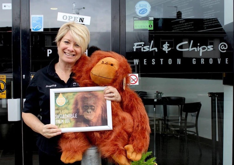 Sustainable Palm Oil Communities fish and chips