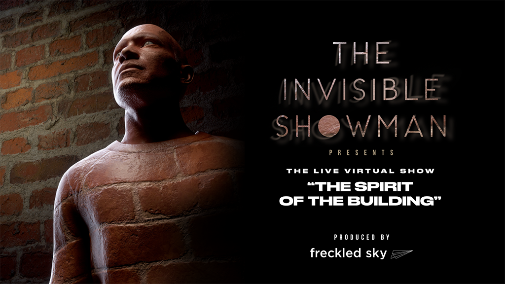 “The Invisible Showman”, the first live digital entertainer by Freckled Sky entered into the blooloop Innovation Awards 2022