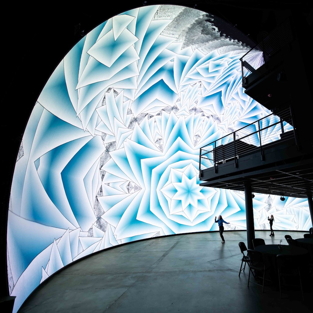 The Dome abstract art projection