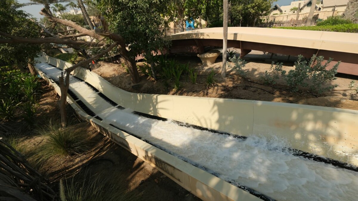 Slide at wild wadi waterpark
