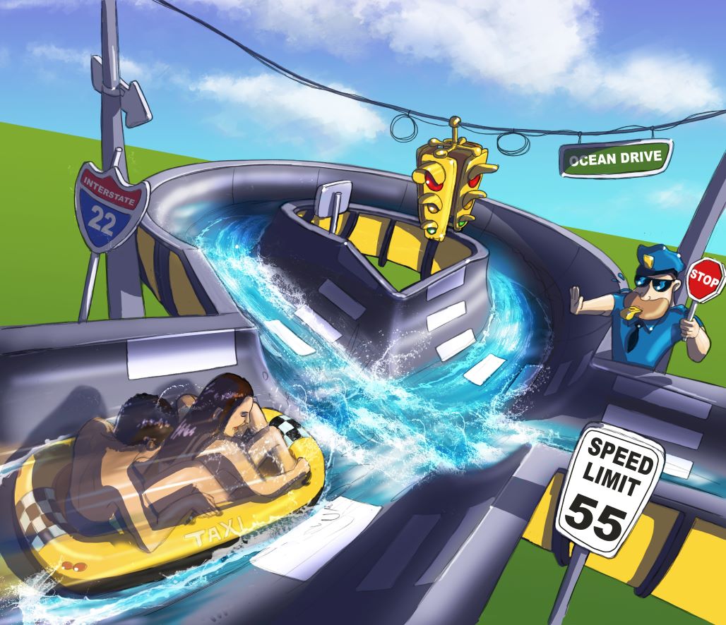 Wiegand Xslide concept art speed limit sign