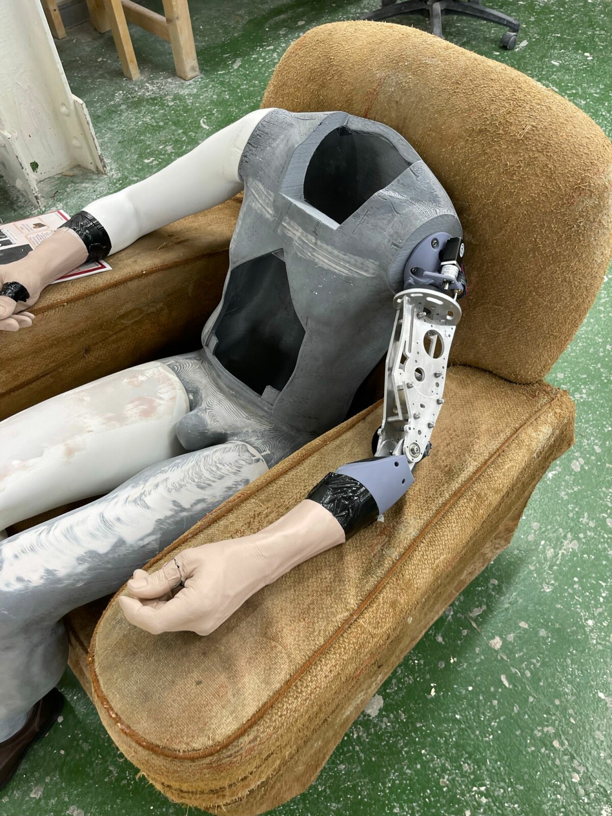 chamber of horrors - body in arm chair
