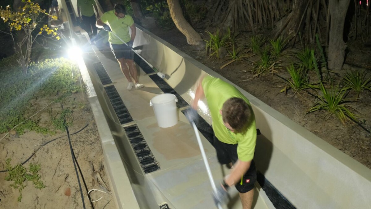 WSC coating slide in Wild Wadi Waterpark