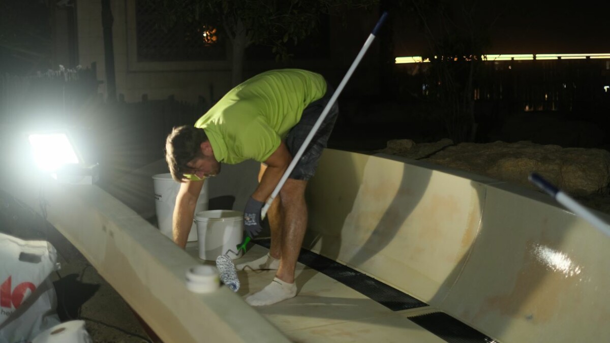 WSC coating slide in Wild Wadi Waterpark