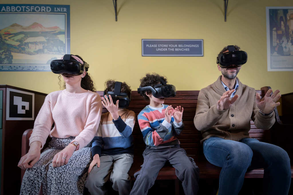 Flying Scotsman VR Family with headsets
