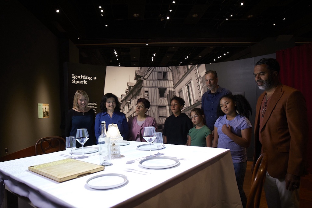 Julia Child Exhibit Dining table
