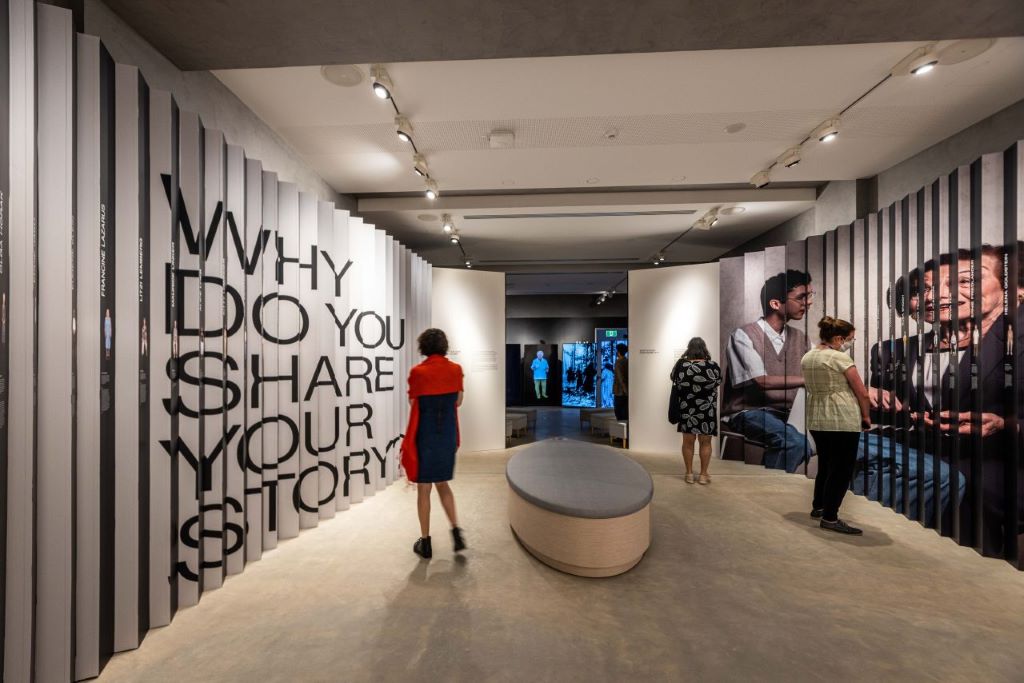 Reverberations A Future for Memory exhibition - visitors