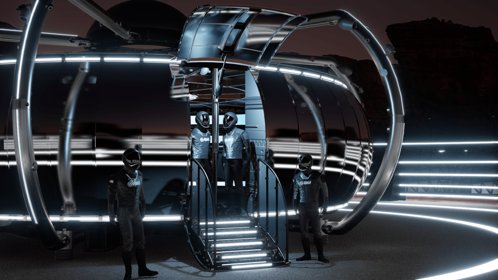 Space Vertical Camp - guarding space ship